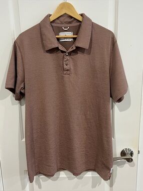 Reigning Champ Solotex Mesh Tiebreak Standard Polo - sz XL